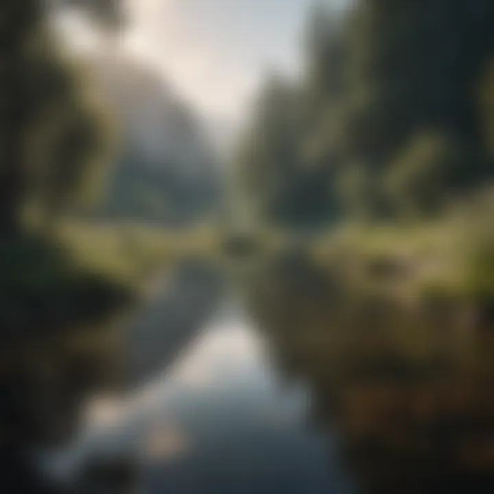 A serene landscape reflecting tranquility