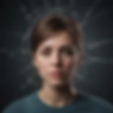 A conceptual image depicting the interconnected factors of severe depression