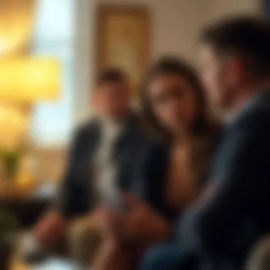 Serious Conversation A couple having a serious conversation, showing emotional tension