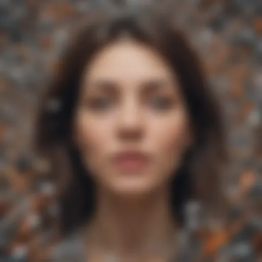 An abstract representation of skitsofrantic behavior capturing chaotic thoughts