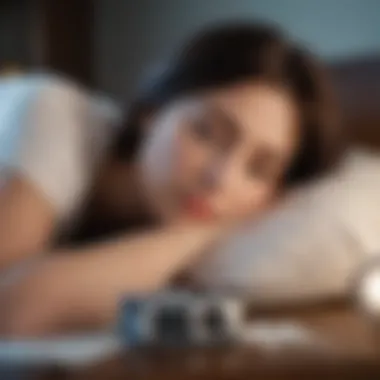 Psychological Impact of Sleep Disturbances An infographic illustrating the psychological effects of insomnia