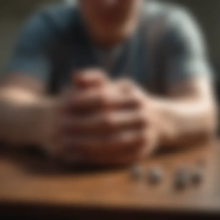 Visual representation of coping strategies for anxiety