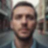 A visual representation of paranoia in a distorted landscape