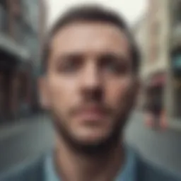 A visual representation of paranoia in a distorted landscape