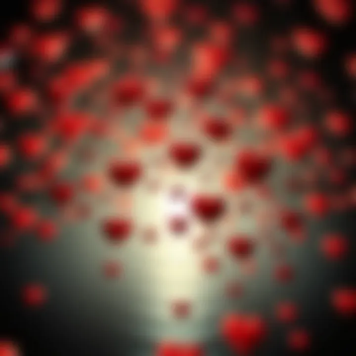 The Ripple Effect of Empathy in Society A network of interconnected hearts symbolizing empathy in society.