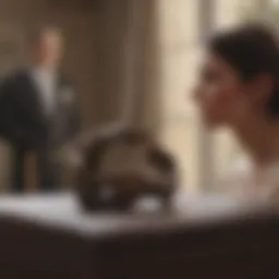 Symbolic representation of annulment in marriage