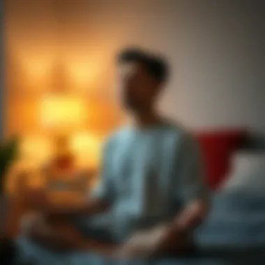 A calm individual practicing mindfulness or meditation.