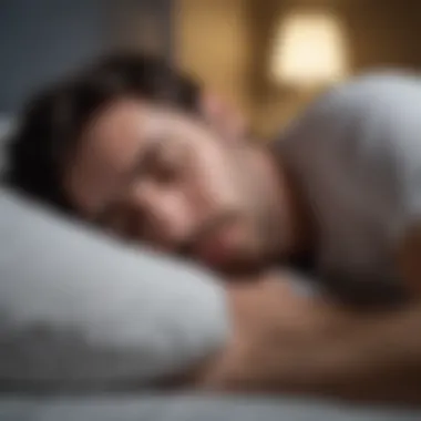 Person feeling restless at night