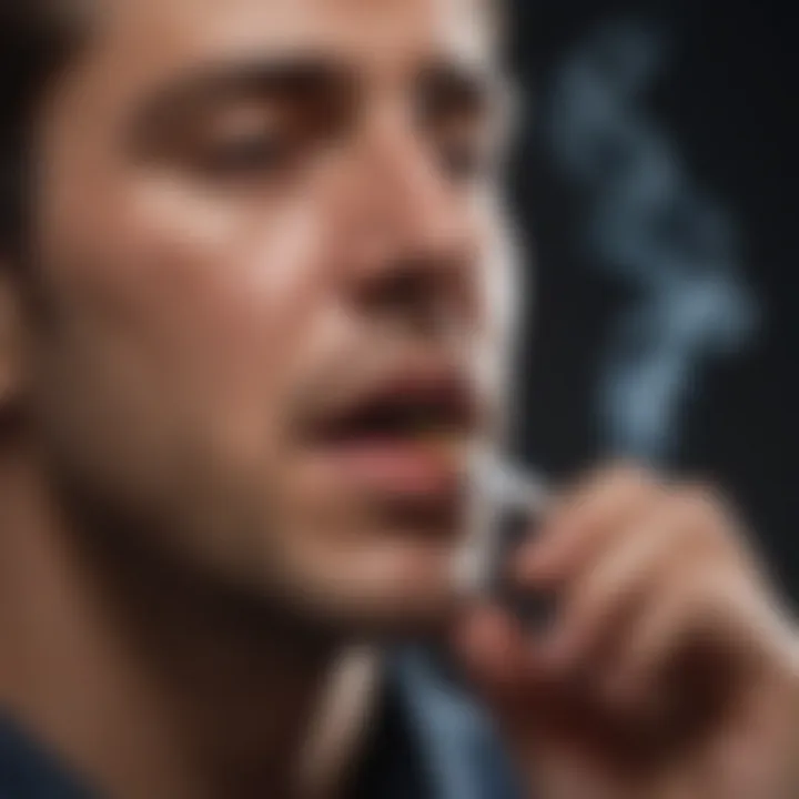 Visualization of emotional turbulence experienced during cessation