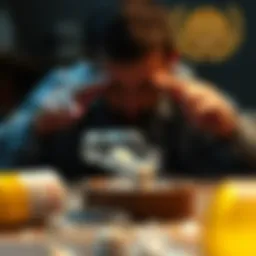 Illustration depicting the initial exposure to addictive substances