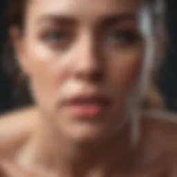 Visual representation of hormonal fluctuations during PMS