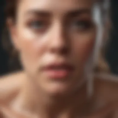 Visual representation of hormonal fluctuations during PMS