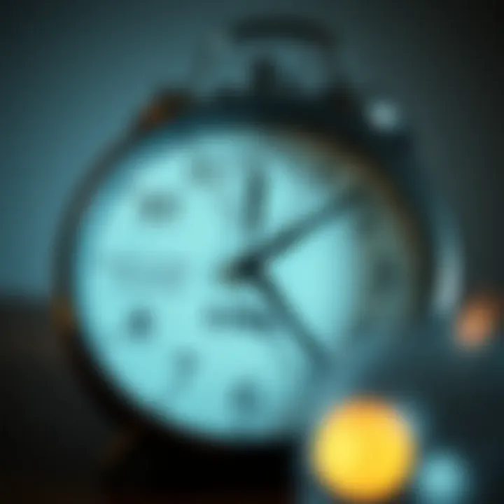 Time Management and Motivation Clock with motivational quotes illustrating time management
