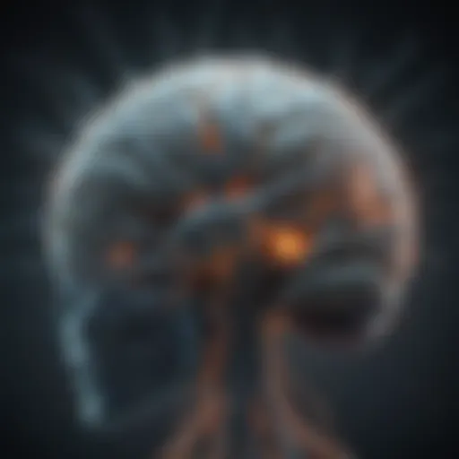 Illustration depicting neurons firing in the brain