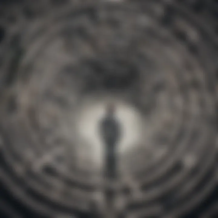 Illustration of a labyrinth representing the complexities of personality