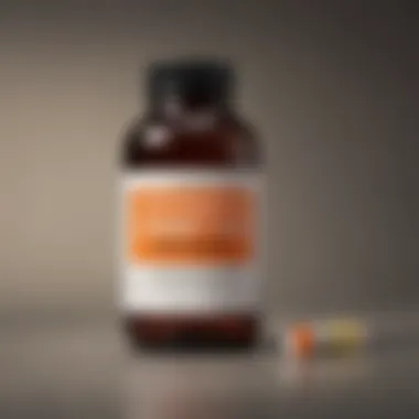 Caution with Vyvanse Prescription Illustration of Vyvanse medication bottle with caution sign