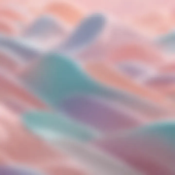 Abstract art in soothing pastel colors