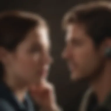 A couple practicing empathy through active listening.