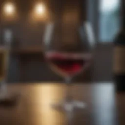 A glass of wine symbolizing casual drinking