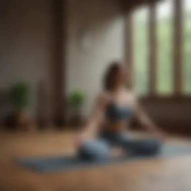 Restoring Balance Through Yoga Yoga poses promoting relaxation and stress relief